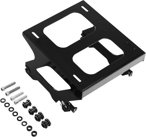 TCT-MOTORPARTS Black Detachable Solo Mount Rack Fit for Harley Softail Deluxe Heritage Classic Street Bob Standard FLDE, FLHC, FLHCS, FLSL, FXBB 2018-2025 in Saudi Arabia