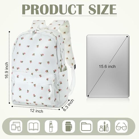 Cunno School Backpack for Teen Girls Boys Kids Cute Nylon Bookbag Waterproof Preppy Backpack Travel Laptop Bag for Students(Pink,Simple Style) in Saudi Arabia