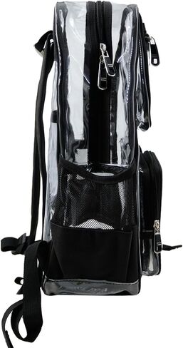 Clear Backpack for School Heavy Duty PVC Transparent Bag See Through Bookbag for Stadium Approved Women Girls(Cute, Turquoise) in Kuwait