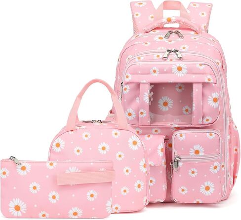 حقائب الظهر في مدرسة ليوبارد للمراهقين الفتيات ، 3pcs ثلاجة على ظهرها مع حقيبة قلم رصاص معزول لصندوق الغداء للأطفال in Kuwait