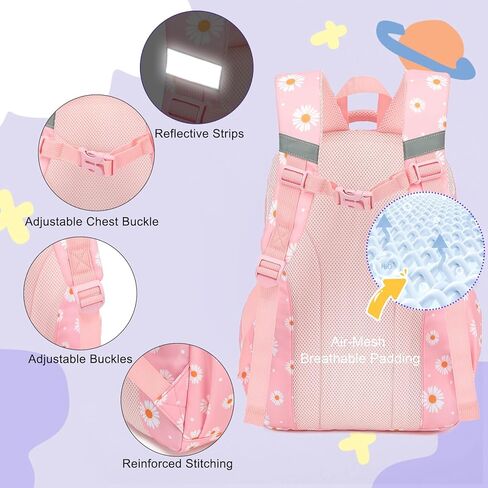 حقائب الظهر في مدرسة ليوبارد للمراهقين الفتيات ، 3pcs ثلاجة على ظهرها مع حقيبة قلم رصاص معزول لصندوق الغداء للأطفال in Kuwait