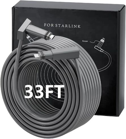 Starlink Replacement Cable 150ft for Starlink Satellite Gen 2- High-Speed Replacement & Extension Cable , Compatible with Starlink V2 Satellite Internet, Durable & Weatherproof, Starlink Accessories in Saudi Arabia