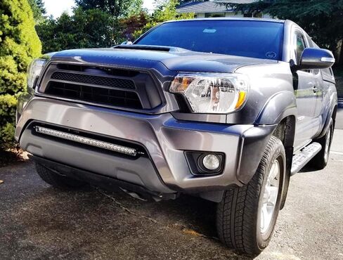 iJDMTOY Lower Grille Mount 30-Inch LED Light Bar Compatible with 2005-2015 Toyota Tacoma, Includes (1) 150W High Power CREE LED Lightbar, Bumper Opening Mount Brackets & On/Off Switch Wiring Kit in Kuwait