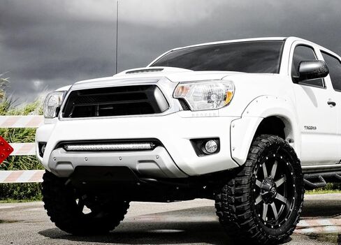 iJDMTOY Lower Grille Mount 30-Inch LED Light Bar Compatible with 2005-2015 Toyota Tacoma, Includes (1) 150W High Power CREE LED Lightbar, Bumper Opening Mount Brackets & On/Off Switch Wiring Kit in Kuwait