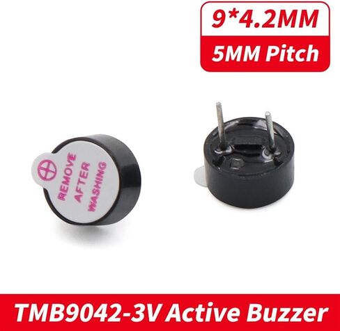 10PCS 3V 5V 12V Active Buzzer Alarm DC 9MM*4.2MM 9x4.2MM 9042 Active Piezo Buzzers(10pcs 9042 DC3V) in Saudi Arabia