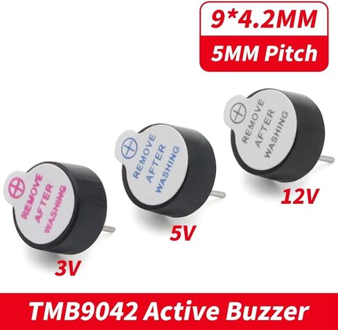 10PCS 3V 5V 12V Active Buzzer Alarm DC 9MM*4.2MM 9x4.2MM 9042 Active Piezo Buzzers(10pcs 9042 DC3V) in Saudi Arabia