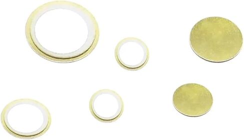 10PCS Piezo Elements Buzzer Sounder Sensor Trigger Drum Disc Copper Piezo Speaker 12MM 15MM 20MM 27MM 35MM 50MM Piezoelectric(18mm Brass) in Saudi Arabia