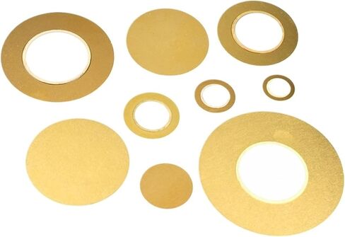 10pcs Piezo Elements Buzzer Sounder Sensor Trigger Drum Disc Copper Piezo Speaker 12MM 20MM 27MM 35MM 50MM Piezoelectric(10pcs 12MM) in Saudi Arabia