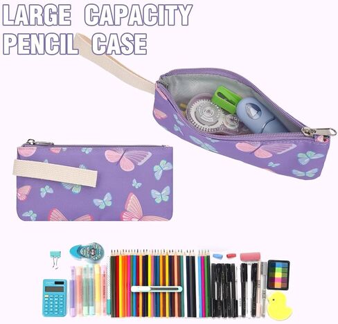 3in1 School Backpacks for Girls, kids Bookbag Set with Lunch Box and Pencil Case Laptop Backpack for Women, Elementary Middle School Bags (Pink Stripe Flamingo) in Saudi Arabia