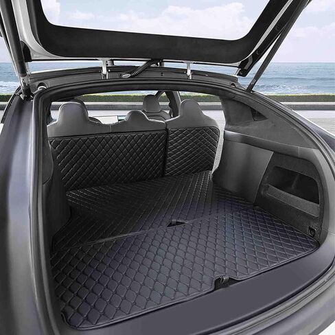 Topfit Tesla Model x 5 مقعد الحصير ومواقع المقعد 2rd حصيرة حصيرة في جميع الأحوال الجوية مخصصة للماء مجموعة كاملة لإكسسوارات Tesla Model X 2022-2025 in Kuwait