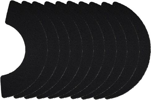 9 Pcs Charcoal Filters Compatible with Cat Litter Box 3.6 x 10Inch, Replacement Activated Carbon Premium Odor Filters, Black in Kuwait