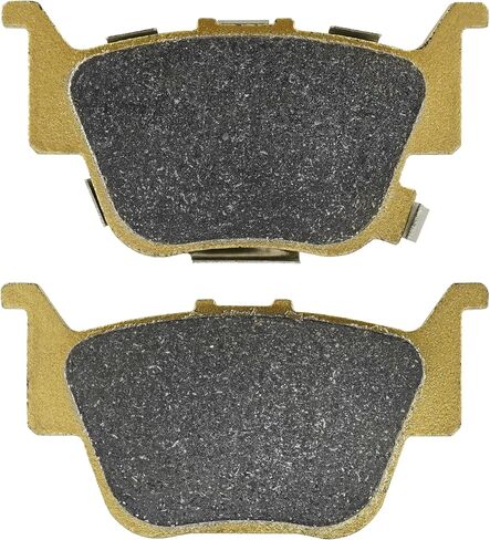 Caltric Rear Semi-Metallic Brake Pads Compatible with Honda Pioneer 500 SXS500M2 2015 2016 2017 2018 2019 2020 2021 2022 in Saudi Arabia