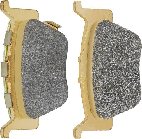 Caltric Rear Semi-Metallic Brake Pads Compatible with Honda Pioneer 500 SXS500M2 2015 2016 2017 2018 2019 2020 2021 2022 in Saudi Arabia