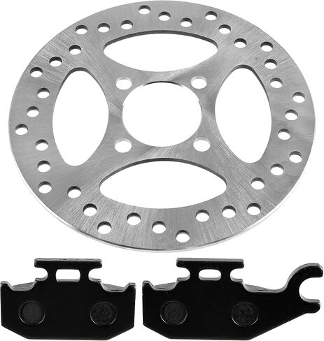 Caltric Rear Brake Disc Rotor with Pads Compatible with Yamaha Raptor 700 Yfm700R 2007-2008 in Saudi Arabia