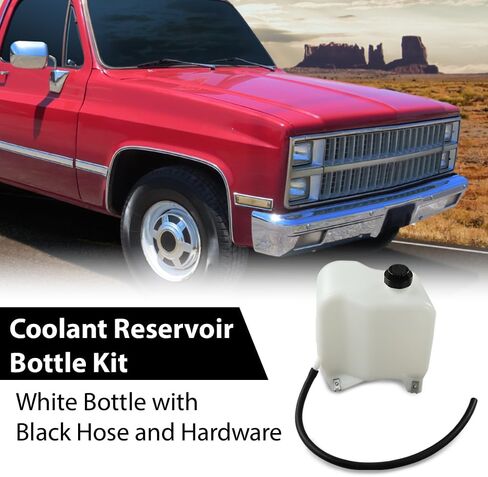 CHEDA Truck Coolant Bottle w/Mounting Hardware & Hose Compatible with GM Full Size Trucks,Fit 1981-1987 C/K Series,Fit 1988-1991 RV Pickups, Full Size Blazer and Suburban HD81-87 in Saudi Arabia