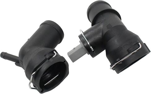 Radiator Coolant Upper and Lower Hose Coupling Adapter Connector for VW Beetle 2.0 2012-13, CC Eos 2.0 2009-16, GTI 2.0 2008-14, Jetta 2.0 2008-13, Passat 2.0 2008-10, for Audi A3 2.0 2008-13 in Saudi Arabia