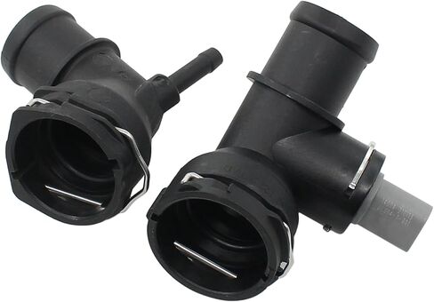 Radiator Coolant Upper and Lower Hose Coupling Adapter Connector for VW Beetle 2.0 2012-13, CC Eos 2.0 2009-16, GTI 2.0 2008-14, Jetta 2.0 2008-13, Passat 2.0 2008-10, for Audi A3 2.0 2008-13 in Saudi Arabia