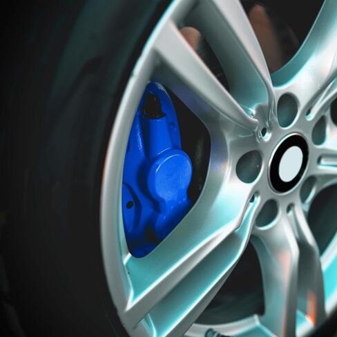 Paints Blue Brake Caliper Paint Omni Cure Catalyst Technology - 2K Aerosol Spray Can Glossy Glamour Finish High Temp Resistance Super Strong Paint in Saudi Arabia