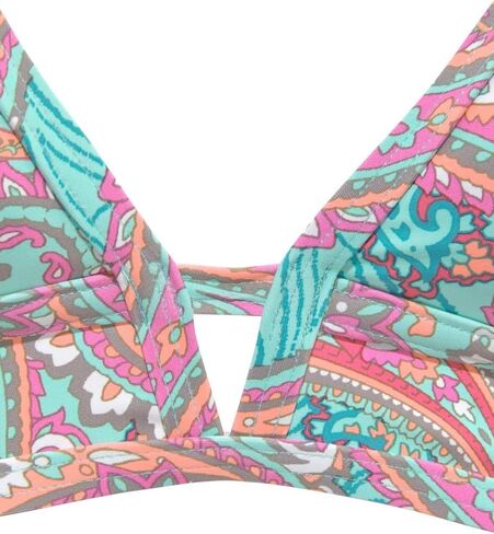 LASCANA Women's Paisley Print Triangle Bikini Top in Saudi Arabia
