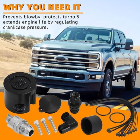 Autovic 6.7L Crankcase Reather Kit for Ford 6.7L Diesel Super Duty F250 F350 F450 2011-2024 in Saudi Arabia