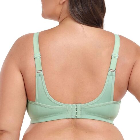 Women's Full Coverage Wirefree Non Padded Sports Bra Plus Size High Impact Comfort Bra in Kuwait