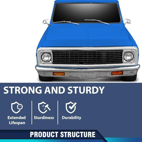 PIT66 قبة مصباح مصباح LED قاعدة كروم متوافقة مع 1960-1972 CHEVY GMC بيك آب شاحنة C/K 10 20 30 in Saudi Arabia