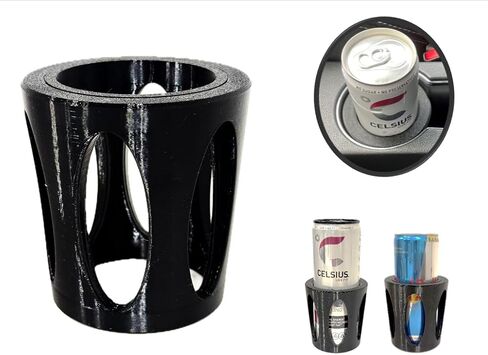 2 in 1 Slim Can Cup Holder Adapter Adjustable Fit 8.4 oz / 12 oz Cans Snug Fit Adapter Sleeve Universal Car Cup Holder Insert for Energy Drinks, Seltzers Anti-Spill, Secure Fit for Cars, Boats, RV in Kuwait