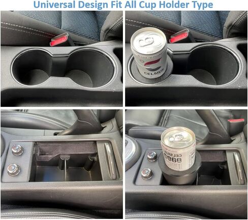 2 in 1 Slim Can Cup Holder Adapter Adjustable Fit 8.4 oz / 12 oz Cans Snug Fit Adapter Sleeve Universal Car Cup Holder Insert for Energy Drinks, Seltzers Anti-Spill, Secure Fit for Cars, Boats, RV in Kuwait
