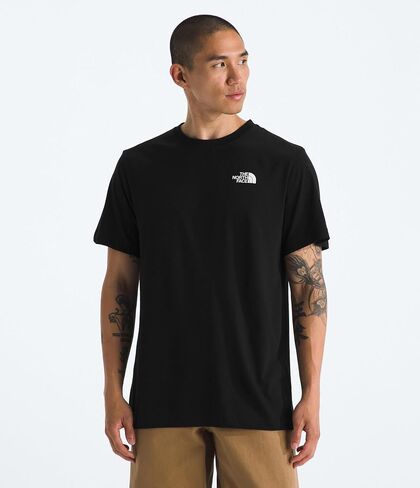 The North Face Men Evolution Half Dome Mtn Short Tee | قميص القطن مع تصميم جرافيك ، وضع في الأكمام ، طوق مضلع in Saudi Arabia