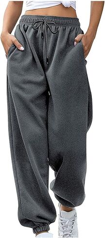 Sweatpants Women Baggy Joggers Casual Lounge Pants Lightweight Drawstring High Waisted Workout Athletic Pants in Kuwait