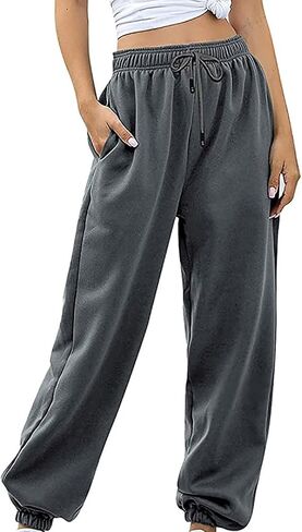 Sweatpants Women Baggy Joggers Casual Lounge Pants Lightweight Drawstring High Waisted Workout Athletic Pants in Kuwait