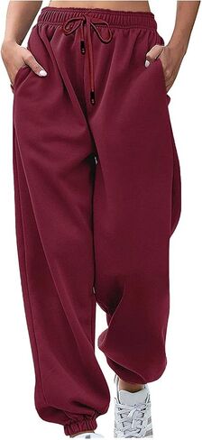 Sweatpants Women Baggy Joggers Casual Lounge Pants Lightweight Drawstring High Waisted Workout Athletic Pants in Kuwait
