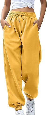 Sweatpants Women Baggy Joggers Casual Lounge Pants Lightweight Drawstring High Waisted Workout Athletic Pants in Kuwait