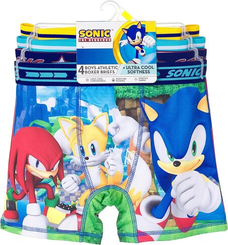 Sonic The Hedgehog Boys' Boxer Briefs Multipacks in Different Prints in Toddler and Big Kid Sizes 2/3t-12 in Saudi Arabia
