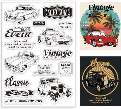 طوابع الأرقام القديمة لصنع البطاقات ، وسرقة القصاصات ، والعلامات وتذاكر الهواء - سيليكون واضح وقابل لإعادة الاستخدام in Kuwait