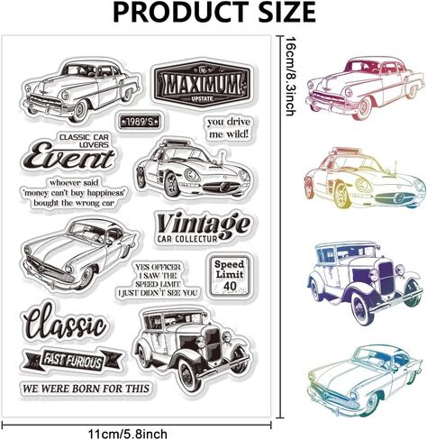 طوابع الأرقام القديمة لصنع البطاقات ، وسرقة القصاصات ، والعلامات وتذاكر الهواء - سيليكون واضح وقابل لإعادة الاستخدام in Kuwait