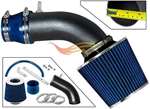 RW SERIES - MATTE BLACK PIPE BLUE - SHORT RAM INTAKE Compatible For 11-15 Hyundai ACCENT/VELOSTER 1.6L / ELANTRA/KIA RIO in Saudi Arabia