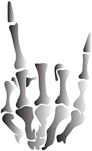 Rock On Skeleton Hand Vinyl Car Decal / Sticker 8.5" in Saudi Arabia