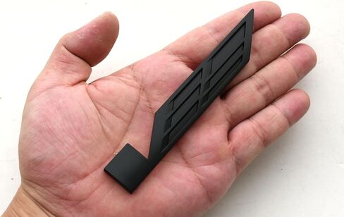 3pcs Black V Car Body Trunk Lid Sticker 3D Padge Emblemer مع ATS CTS SRX XTS (أسود/أصفر/أحمر) in Kuwait