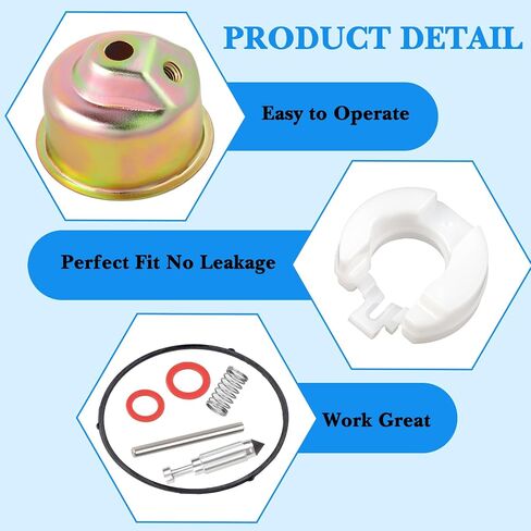 Carburetor Kit for for Most Carburetor, Needle Bowl Float Gasket Seal Pin Carburetor Repair and Rebuild Accessories and Parts for Honda GX240 GX270 GX340 GX390 in Saudi Arabia