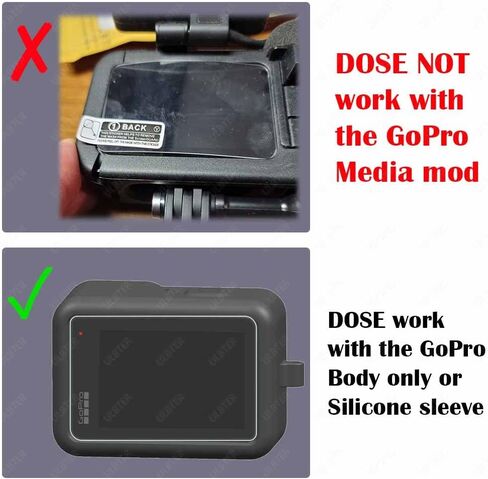 Screen Protector Compatible with GoPro Hero 13 Hero13 Black + lens protector+Lens cap Cover [6+2 Pack], 9H Hardness Tempered Glass,Anti-Scrach Anti-Bubble in Kuwait