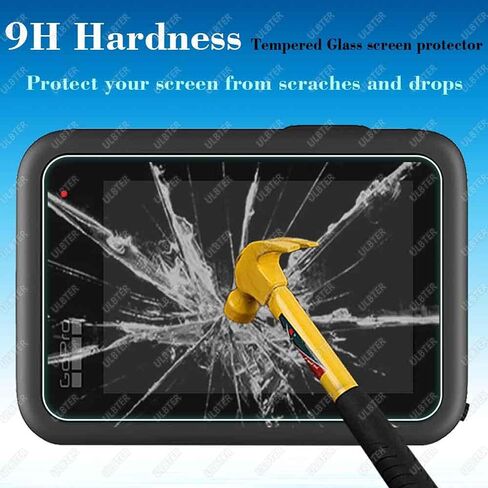 Screen Protector Compatible with GoPro Hero 13 Hero13 Black + lens protector+Lens cap Cover [6+2 Pack], 9H Hardness Tempered Glass,Anti-Scrach Anti-Bubble in Kuwait