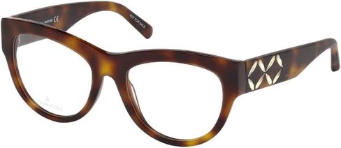 SWAROVSKI SK 5214 053 Havana Plastic Cat-eye Eyeglasses 53mm in Saudi Arabia