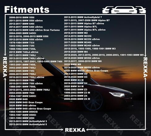 Rexka 15pcs Door Sill Covering Trim Clips for BMW 51471840960 E30 E31 E32 E34 E36 E38 E39 E46 Z3 M3 M5 3 5 7 & 8 Series 51-47-1-840-960 in Saudi Arabia
