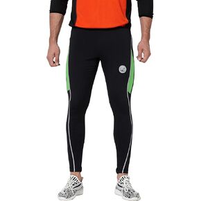 Men's Elite Design Winter Thermal Running Tights Long Pants with Ankle Zipper and Reflective Elements in Kuwait