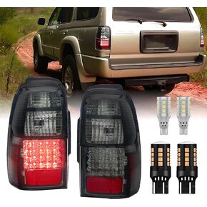 USR 96-98 مصابيح مصد الجيل الثالث من الجيل الرابع - مصابيح إشارة الانعطاف للمصد الأمامي (يسار + يمين) متوافقة مع 1996-1998 Toyota 4 Runner جميع الموديلات بما في ذلك SR5 (جميع العدسات الشفافة، وشملت المصابيح الكهرمانية) in Kuwait