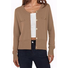 ZAFUL Knit Cardigan Sweaters for Women Trendy Lightweight Fall Open Front Long Sleeve Button Up Cardigan Outerwear 2025 in Saudi Arabia