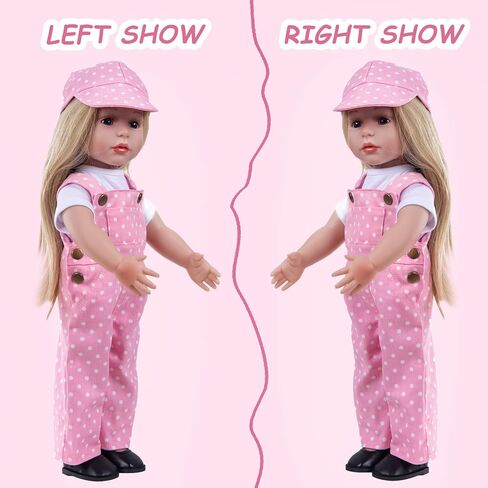 ملحقات ملابس الدمية 3 أجهزة كمبيوتر مصممة مع زرة زرقاء زرقاء سراويل المريلة in Kuwait