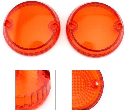 LIRU 2 Pcs Turn Signal Light Lens Cover Amber Indicator Covers Replacement Bezels for Kawasaki Vulcan 1500 Classic Mean Streak 1600 750 800 900 in Saudi Arabia