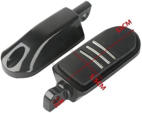 XFMT Black Aluminium Foot Motorcycle Foot Foot for Harley-Davidson Touring & Softail ، الخلفية ، الأسود in Saudi Arabia